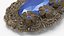 Vintage Aged Brooch with Precious Stones