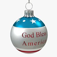 American Christmas Ball Bless