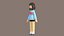 Personnage féminin de dessin animé