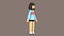 Personnage féminin de dessin animé