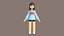 Personnage féminin de dessin animé
