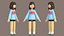 Personnage féminin de dessin animé