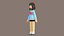 Personnage féminin de dessin animé