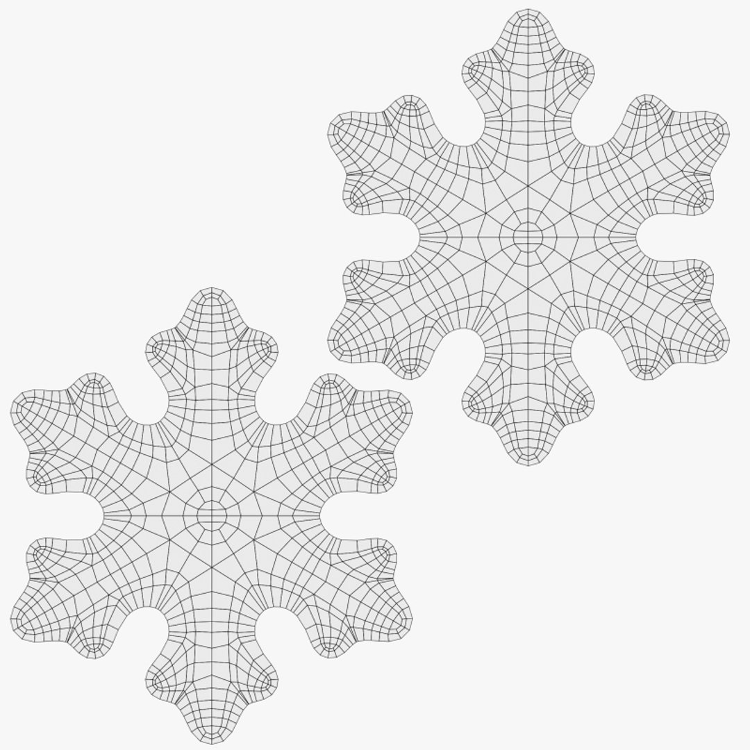 Cartoon Snowflake A 3D - TurboSquid 2151364