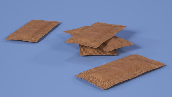 3D модель Реалистичный пакетик сахара - TurboSquid 2315021