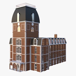 Big Classic Victorian Courthouse model