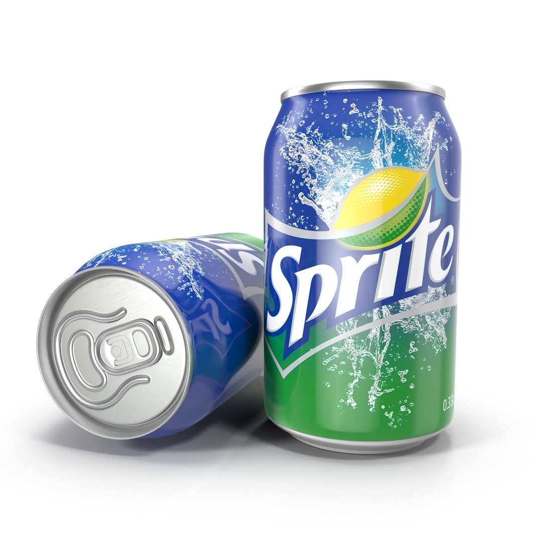 Aluminum Can 0.33L Sprite 3D model preview