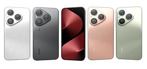 3D Huawei Pura 80 All Colors model