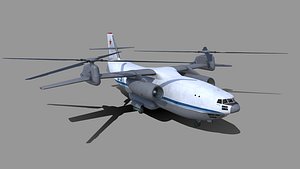 Kamov Ka-35D concept helicopter 3D model