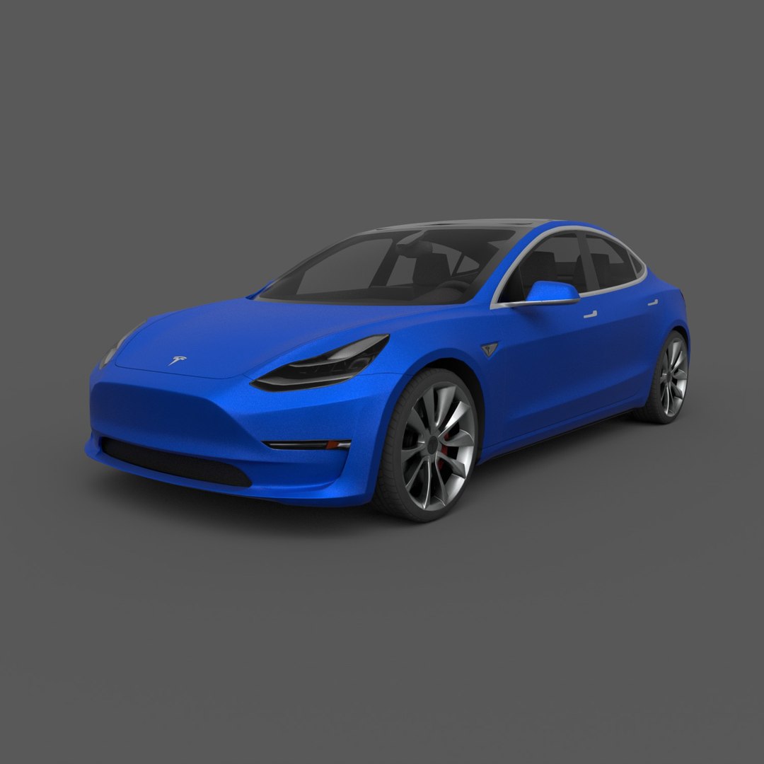 Tesla 3 3D - TurboSquid 1194249