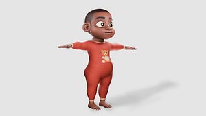 African Baby 3D model