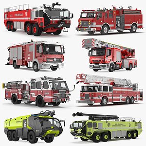 3D model Fire Trucks Collection 7