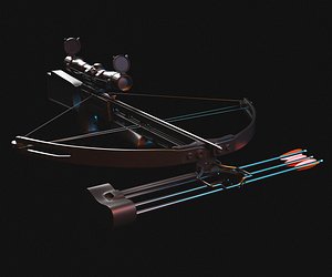 3D crossbow weapon model