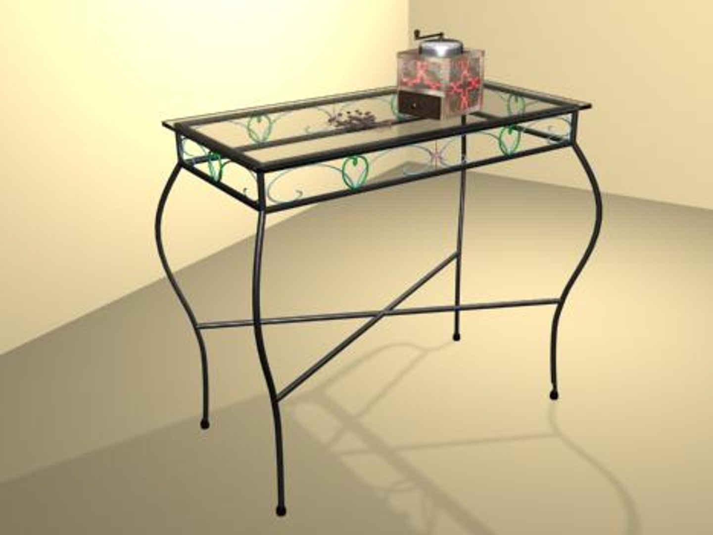 console coffee grinder 3d max