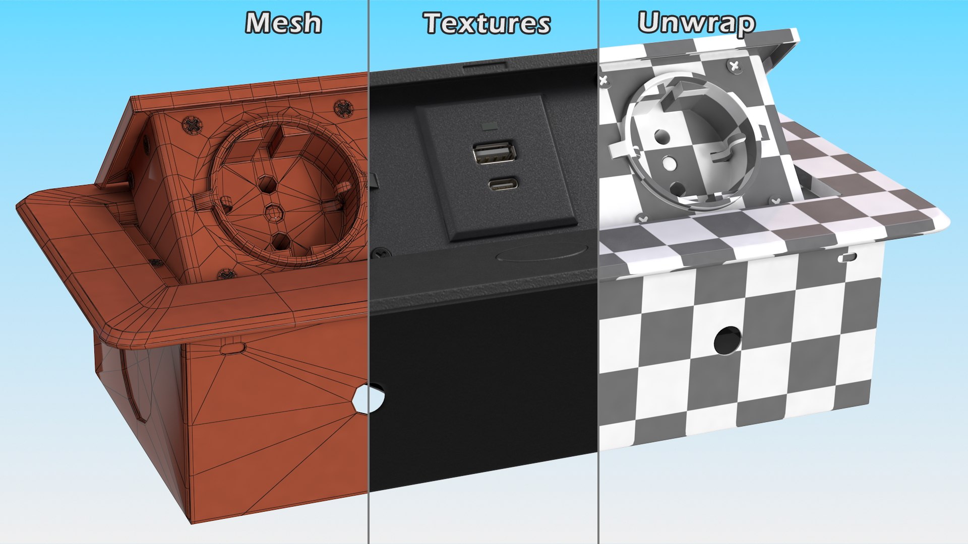 Desktop Power Strip 2 EU Plugs USB Black 3D model https://p.turbosquid.com/ts-thumb/kX/vZQ3lc/GC/desktoppowerstrip2euplugsusbblack3dmodel016/jpg/1654001451/1920x1080/fit_q87/10d4d4eb7176a2336c7792acc429f262785019e7/desktoppowerstrip2euplugsusbblack3dmodel016.jpg
