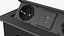 Power Strip de mesa 2 plugues UE USB preto
