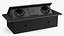 Power Strip de mesa 2 plugues UE USB preto