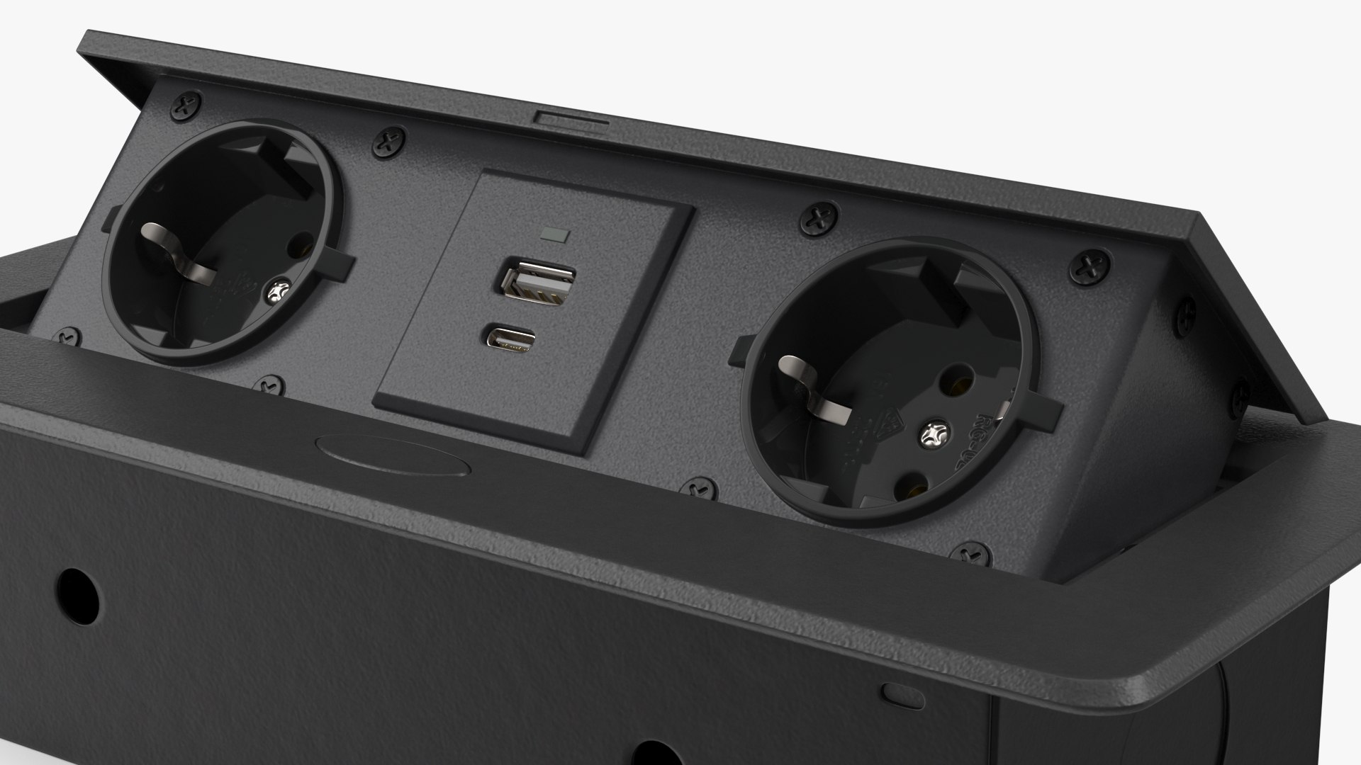 Desktop Power Strip 2 EU Plugs USB Black 3D model https://p.turbosquid.com/ts-thumb/kX/vZQ3lc/eu/desktoppowerstrip2euplugsusbblack3dmodel009/jpg/1654001424/1920x1080/fit_q87/bed179f3f31ba4892a78bce3fb0ed43deff15b98/desktoppowerstrip2euplugsusbblack3dmodel009.jpg