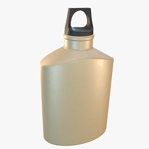 Flask Canister Khaki 3D model