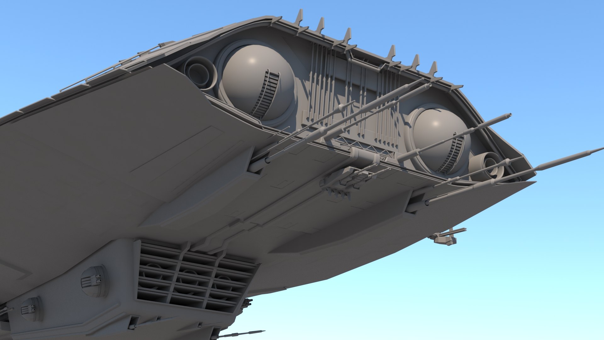 Sci Fi Space Battleship Modelo 3D - TurboSquid 1653643