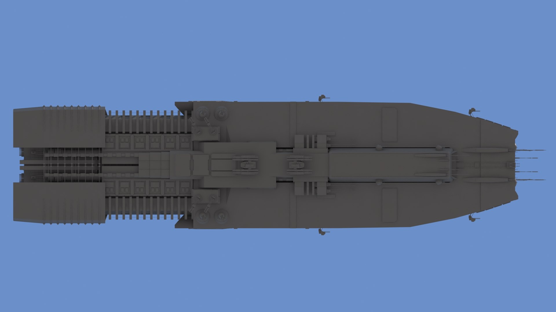 Sci Fi Space Battleship Modelo 3D - TurboSquid 1653643