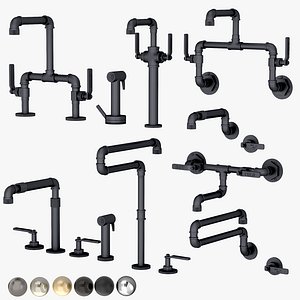 Watermark Elan Vital set kitchen faucets