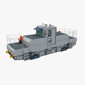 Electric Towing Locomotive 3d Model Panama Canal 3D model