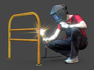 Stylized Welder Character