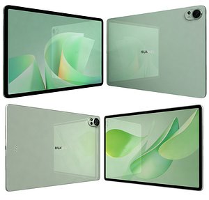 3D model Huawei MatePad Air 12 Green And Huawei MatePad 11 5 S 2025 Green
