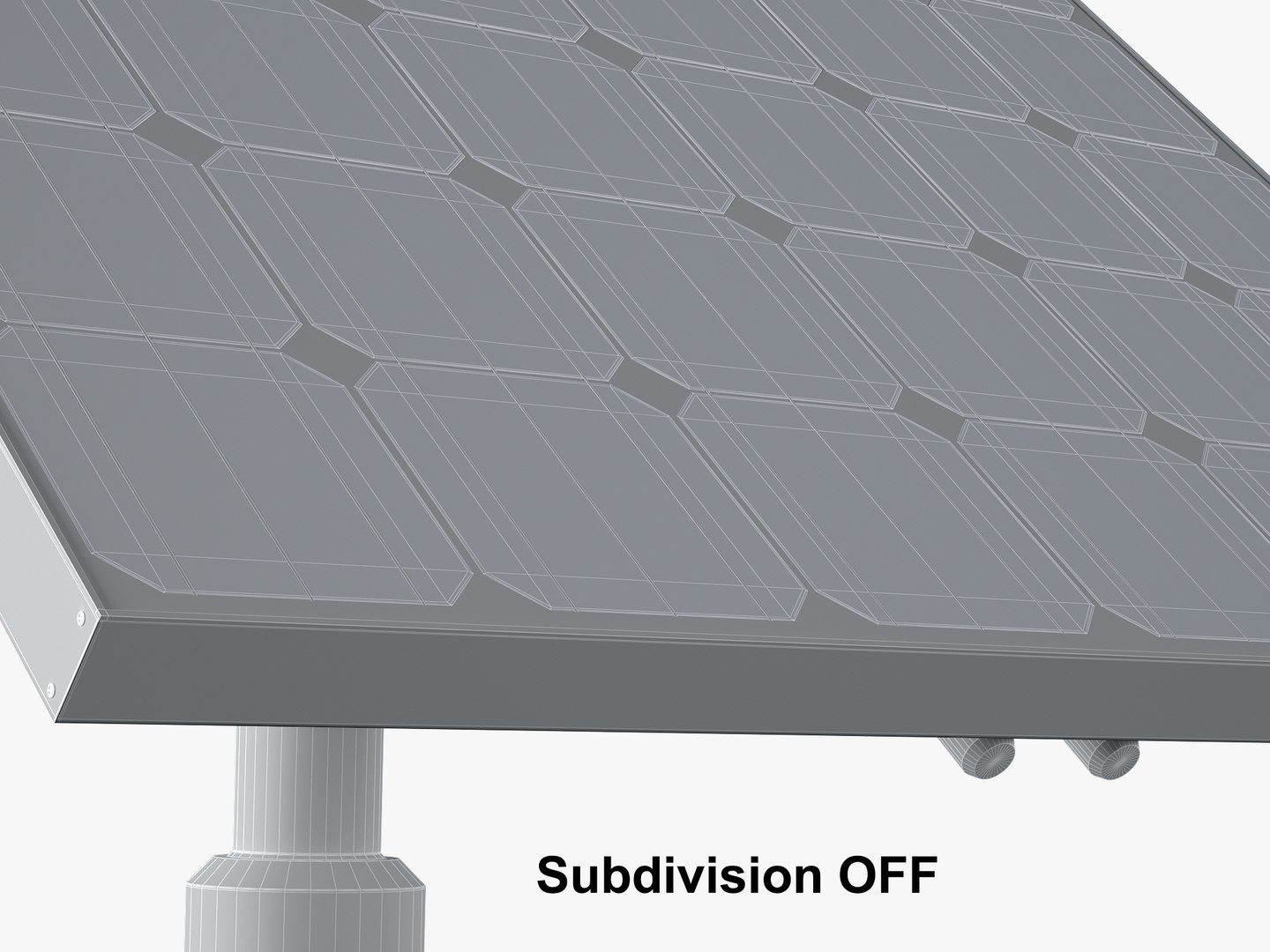 Solar Panels Monocrystalline 3d Model