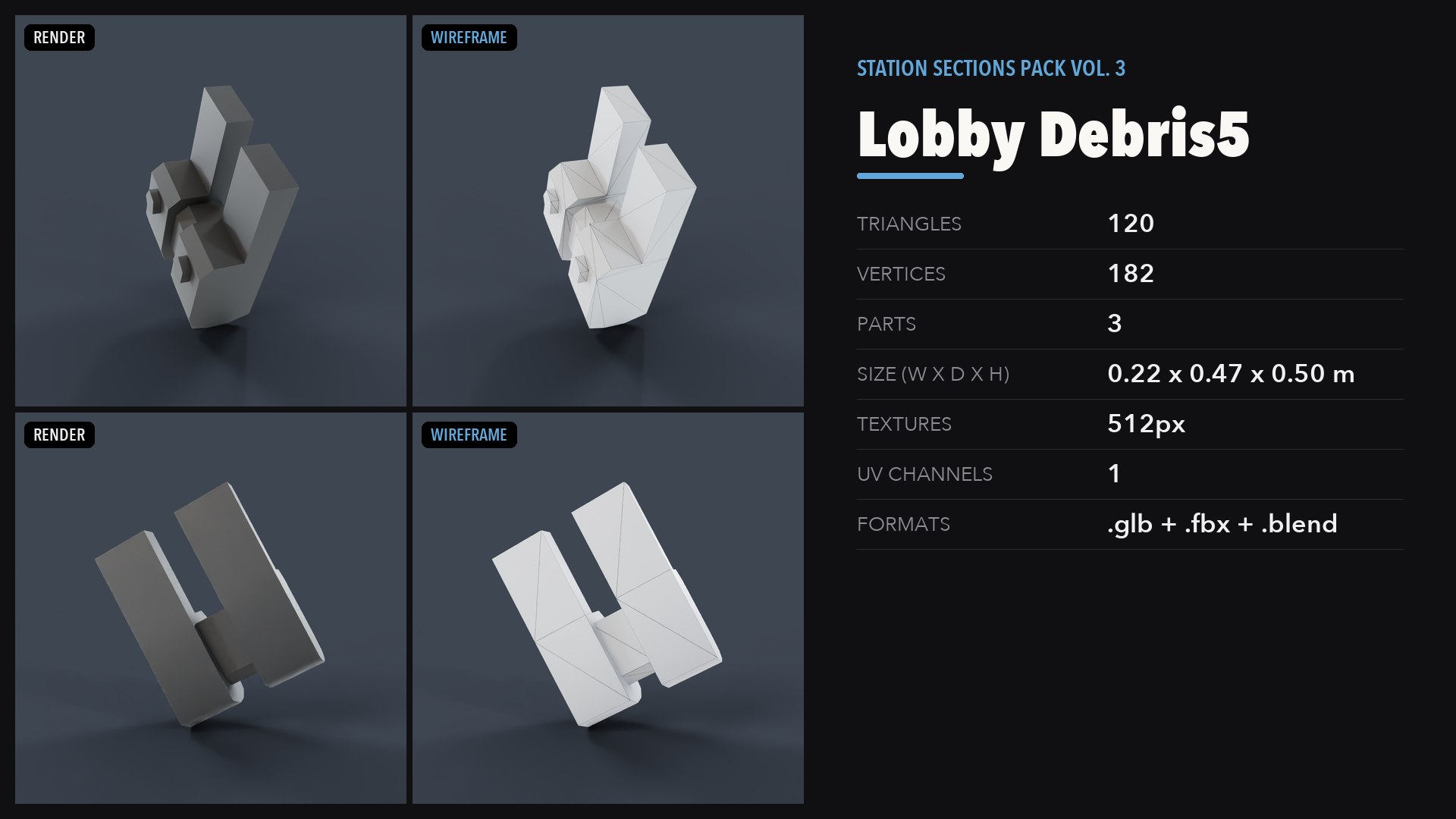 Station Sections Pack Vol 3 model https://p.turbosquid.com/ts-thumb/kY/LxbjDB/pr/14_preview/png/1791673566/1920x1080/fit_q87/d367d2ede59d0d483f97f303d68718c305cd38e0/14_preview.jpg