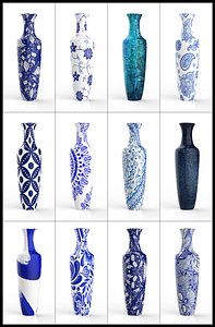 3D model porcelain vase