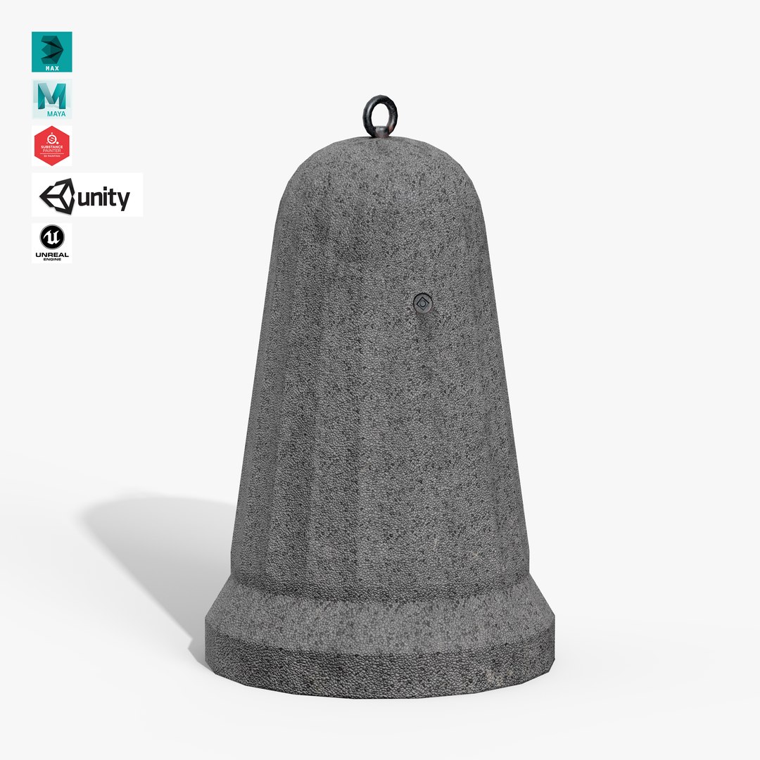 3D model Concrete Bollard https://p.turbosquid.com/ts-thumb/kY/PjpIho/XA/concrete_bollard_01/jpg/1760005946/1920x1080/fit_q87/b5c58f0cf48aebb36e47ec594f7f9cfd00ea4e0b/concrete_bollard_01.jpg