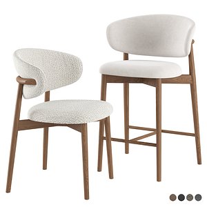 Home chairs and stools OLEANDRO Calligaris 3D