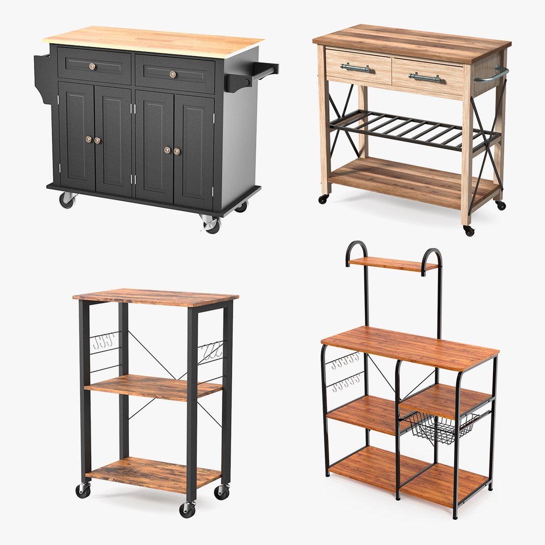 Kitchen Furniture Collection 2 3D model preview