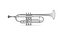 Instrument de trompette en laiton