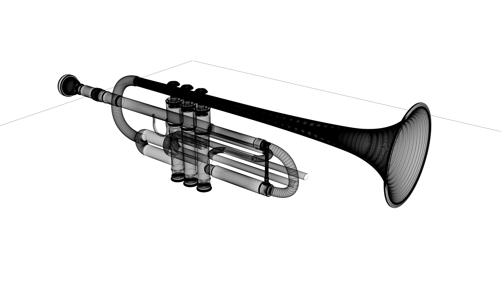 Brass Trumpet Instrument 3D TurboSquid 2067310