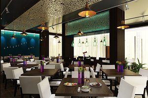 3D model industrial restaurant