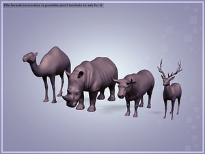 3D Animals Pack model