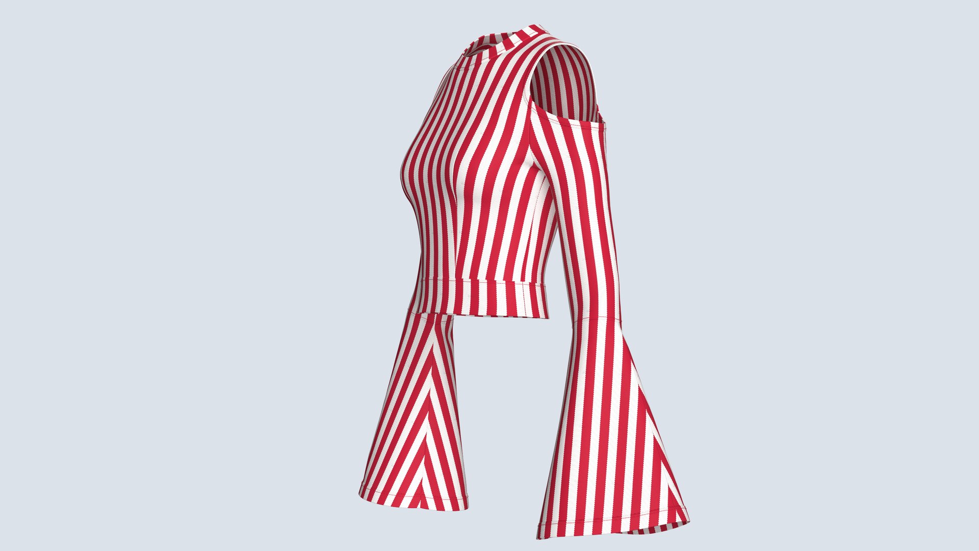3D model Girls Cold Shoulder Bell-Sleeve Striped Crop Top https://p.turbosquid.com/ts-thumb/kY/hB9cO1/wU/girlscoldshoulderbellsleevestripedcroptop_5/png/1788501750/1920x1080/fit_q87/5bae0ff87e5701a5e511592727d8a734cfea3e1f/girlscoldshoulderbellsleevestripedcroptop_5.jpg