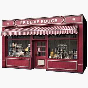 Typical Paris Shop Facade Epicerie
