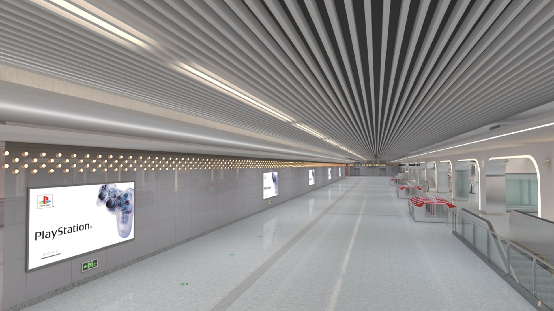 3D Subway Station 2 - TurboSquid 2138561