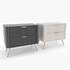 Nightstand Perfect Home Lante 2s bedside table with drawers