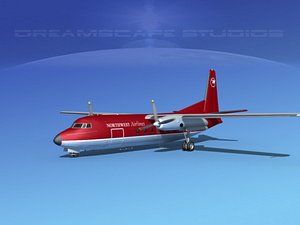 3d fairchild airliner model
