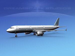 scale airbus 3d max