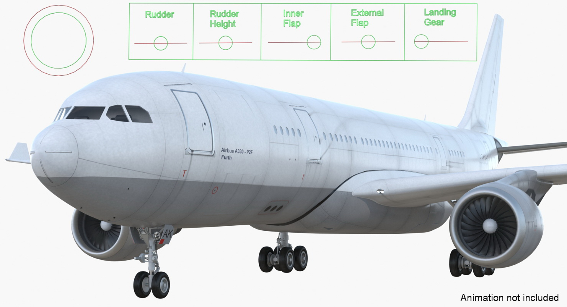 Airbus A330-p2f Generic Rigged 3D - TurboSquid 1232592