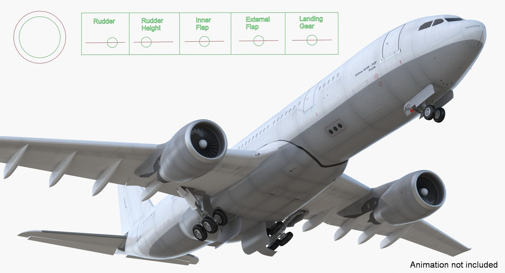 Airbus A330-p2f Generic Rigged 3D - TurboSquid 1232592
