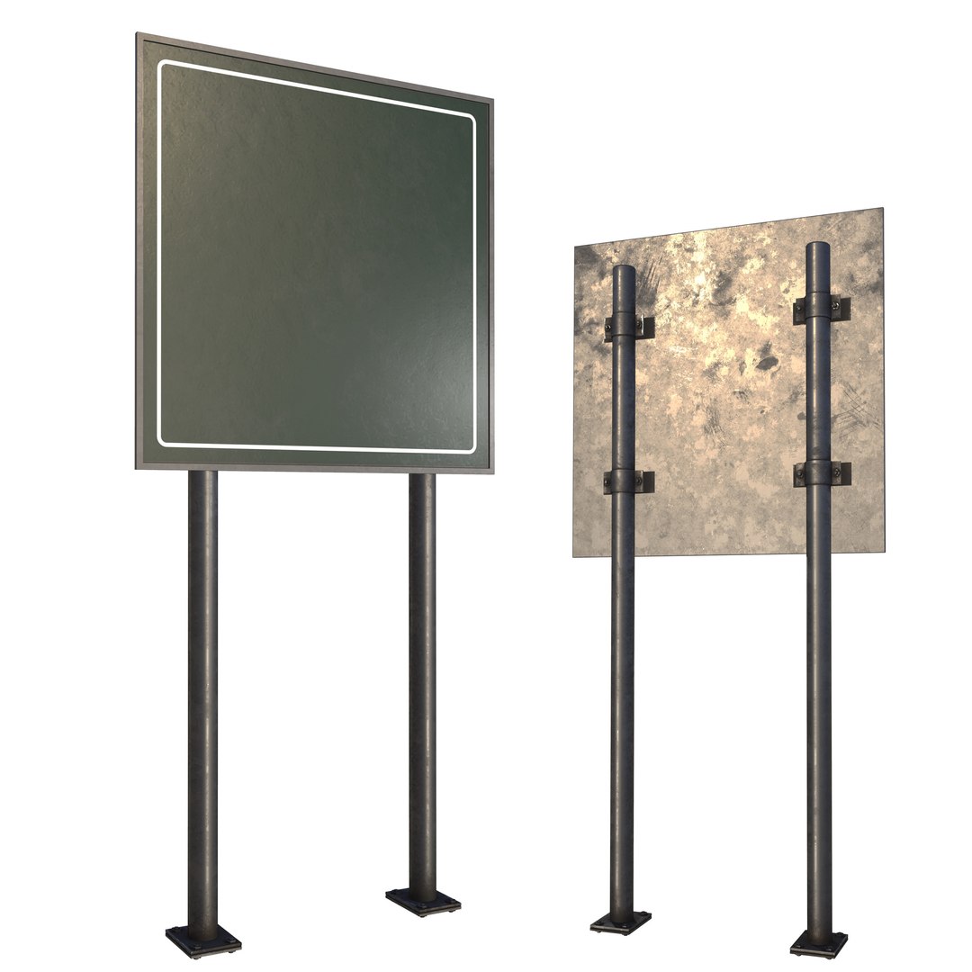 Street Sign-Set 02 3D Model - TurboSquid 2299048
