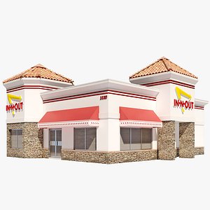 3dsmax in-n-out burger restaurant house
