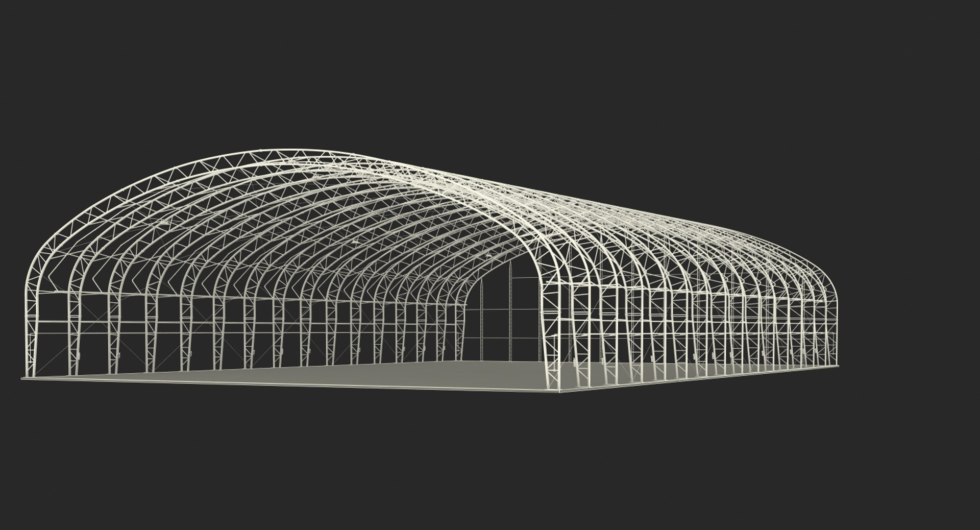Steel Hangar Building Construction 3D Model - TurboSquid 1395817